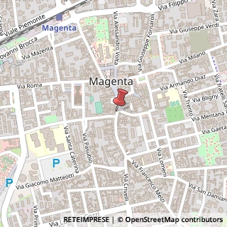 Mappa Piazza parmigiani 3, 20013 Magenta, Milano (Lombardia)