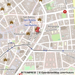 Mappa Via Cerva, 86, 20122 Milano, Milano (Lombardia)