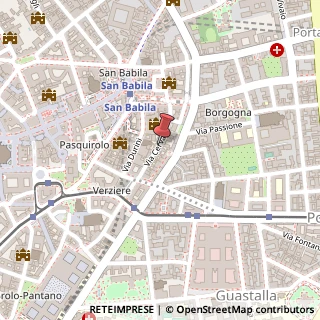 Mappa Via Cerva,  18, 20122 Milano, Milano (Lombardia)