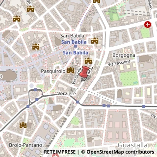 Mappa Via Cerva, 7, 20122 Milano, Milano (Lombardia)