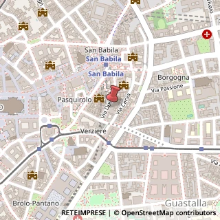 Mappa Via Durini, 14, 20122 Milano, Milano (Lombardia)