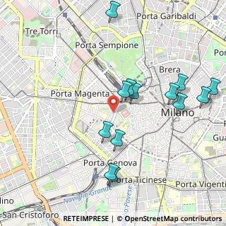 Mappa Via Giacomo Mellerio, 20123 Milano MI, Italia (1.06154)