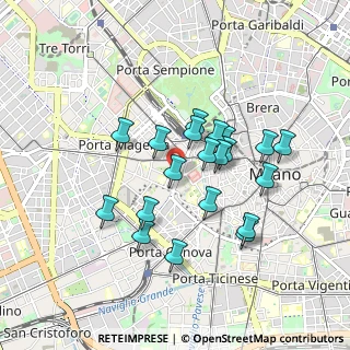 Mappa Via Giacomo Mellerio, 20123 Milano MI, Italia (0.7625)