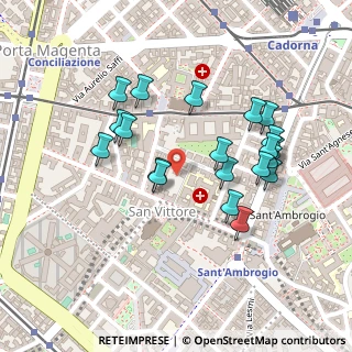 Mappa Via Privata Giovannino De Grassi, 20123 Milano MI, Italia (0.222)