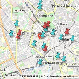 Mappa Via Privata Giovannino De Grassi, 20123 Milano MI, Italia (1.108)
