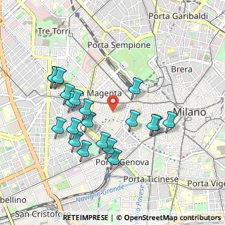 Mappa Via Privata Giovannino De Grassi, 20123 Milano MI, Italia (0.9235)