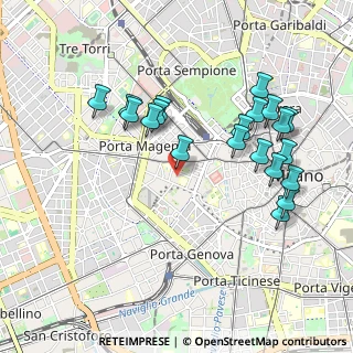 Mappa Via Privata Giovannino De Grassi, 20123 Milano MI, Italia (0.997)