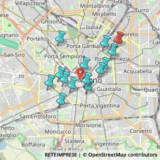 Mappa Via Santa Maria Fulcorina, 20123 Milano MI, Italia (1.38929)