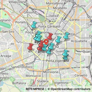 Mappa Via Santa Maria Fulcorina, 20123 Milano MI, Italia (1.17941)