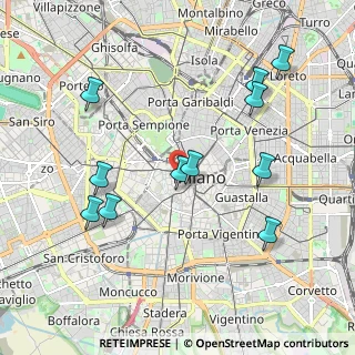Mappa Via Santa Maria Fulcorina, 20123 Milano MI, Italia (2.09091)