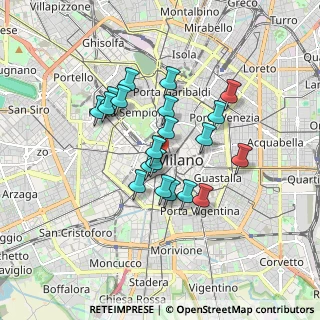 Mappa Via Santa Maria Fulcorina, 20123 Milano MI, Italia (1.3885)