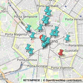 Mappa Via Santa Maria Fulcorina, 20123 Milano MI, Italia (0.7555)