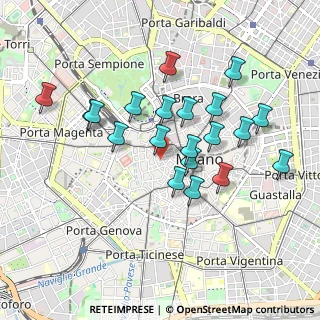 Mappa Via Santa Maria Fulcorina, 20123 Milano MI, Italia (0.843)