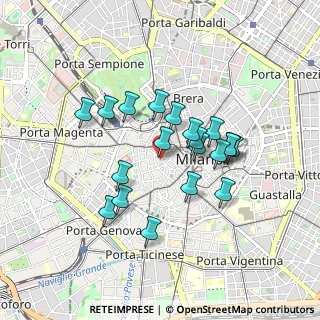 Mappa Via Santa Maria Fulcorina, 20123 Milano MI, Italia (0.7365)