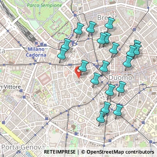 Mappa Via Santa Maria Fulcorina, 20123 Milano MI, Italia (0.5475)