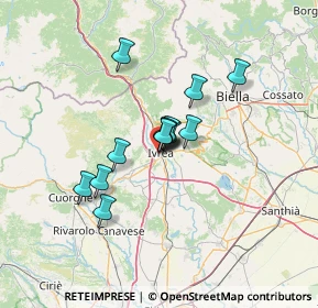 Mappa Via Gozzano, 10015 Ivrea TO, Italia (8.96846)