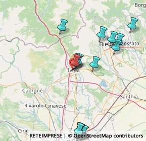 Mappa Via Gozzano, 10015 Ivrea TO, Italia (21.286)