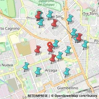 Mappa Via Privata Nicolo Alunno, 20147 Milano MI, Italia (1.0375)