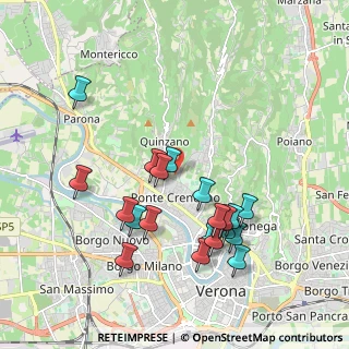 Mappa Via Stanislao Carcereri, 37124 Verona VR, Italia (1.9415)