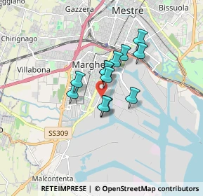 Mappa Via Elettricità, 30100 Venezia VE, Italia (1.07667)