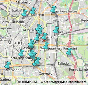 Mappa Via Mario Giuriati, 20129 Milano MI, Italia (1.83333)