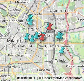 Mappa Via Mario Giuriati, 20129 Milano MI, Italia (1.25846)