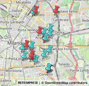 Mappa Via Mario Giuriati, 20129 Milano MI, Italia (1.7495)