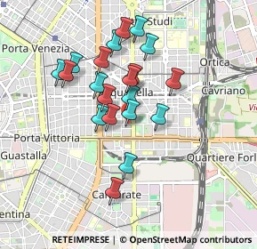 Mappa Via Mario Giuriati, 20129 Milano MI, Italia (0.7595)