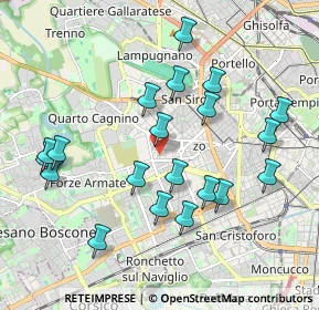 Mappa Via Benedetto Menzini, 20147 Milano MI, Italia (2.004)