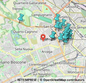 Mappa Via Benedetto Menzini, 20147 Milano MI, Italia (1.84611)