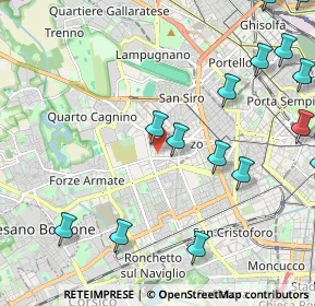Mappa Via Benedetto Menzini, 20147 Milano MI, Italia (2.806)