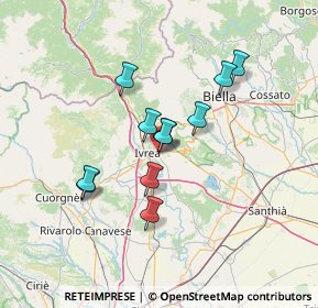 Mappa Via Casale, 10015 Ivrea TO, Italia (10.87182)