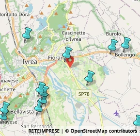 Mappa Via Casale, 10015 Ivrea TO, Italia (2.94333)