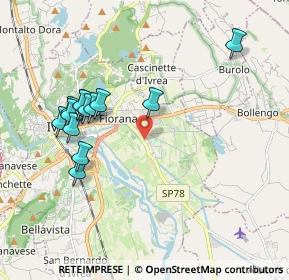 Mappa Via Casale, 10015 Ivrea TO, Italia (1.93308)