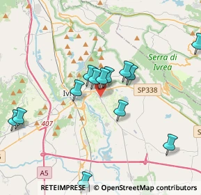 Mappa Via Casale, 10015 Ivrea TO, Italia (3.75538)