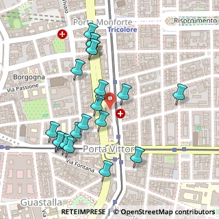Mappa Via Enrico Cernuschi, 20129 Milano MI, Italia (0.2535)