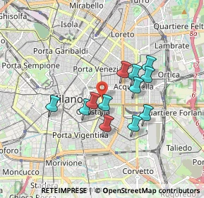 Mappa Via Enrico Cernuschi, 20129 Milano MI, Italia (1.38333)