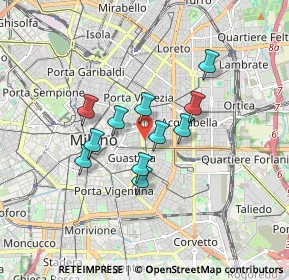 Mappa Via Enrico Cernuschi, 20129 Milano MI, Italia (1.28636)