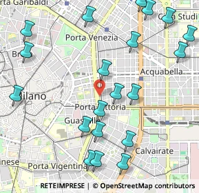 Mappa Via Enrico Cernuschi, 20129 Milano MI, Italia (1.285)