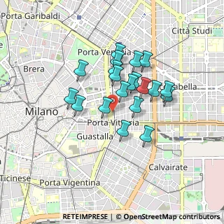 Mappa Via Enrico Cernuschi, 20129 Milano MI, Italia (0.679)