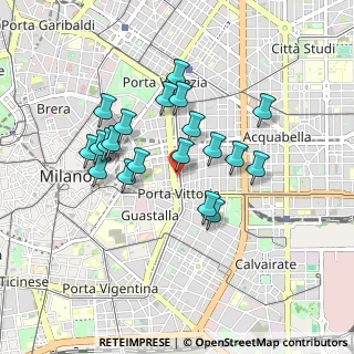 Mappa Via Enrico Cernuschi, 20129 Milano MI, Italia (0.7775)