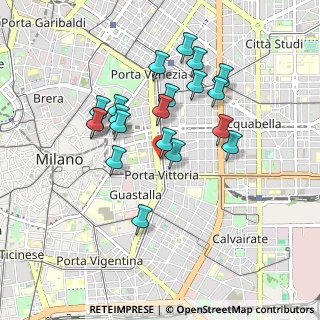 Mappa Via Enrico Cernuschi, 20129 Milano MI, Italia (0.8145)