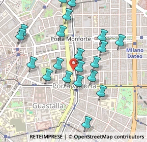 Mappa Via Enrico Cernuschi, 20129 Milano MI, Italia (0.4845)