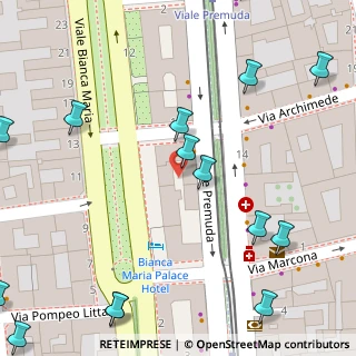 Mappa Via Enrico Cernuschi, 20129 Milano MI, Italia (0.1165)