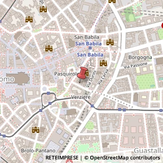 Mappa Via Felice Cavallotti, 13, 20122 Milano, Milano (Lombardia)