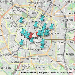 Mappa Italia, 20121 Milano MI, Italia (1.22667)
