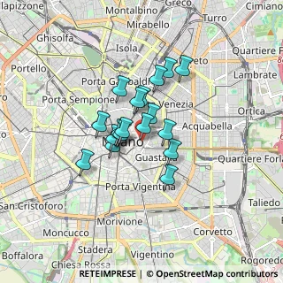 Mappa Italia, 20121 Milano MI, Italia (1.12111)
