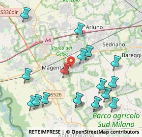Mappa Via Gran Sasso, 20011 Magenta MI, Italia (4.61944)