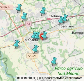 Mappa Via Gran Sasso, 20011 Magenta MI, Italia (3.81636)