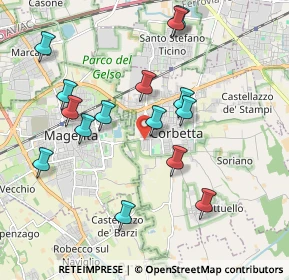 Mappa 20011 Magenta MI, Italia (1.95533)